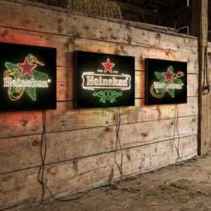 retro heineken borden 3 set